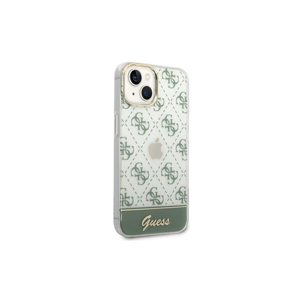 Etui Guess GUHCP14SHG4MHA Apple iPhone 14 khaki hardcase 4G Pattern Script