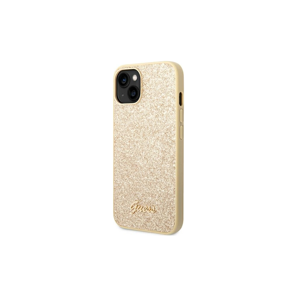 Etui Guess GUHCP14SHGGSHD Apple iPhone 14 złoty/gold hard case Glitter Script
