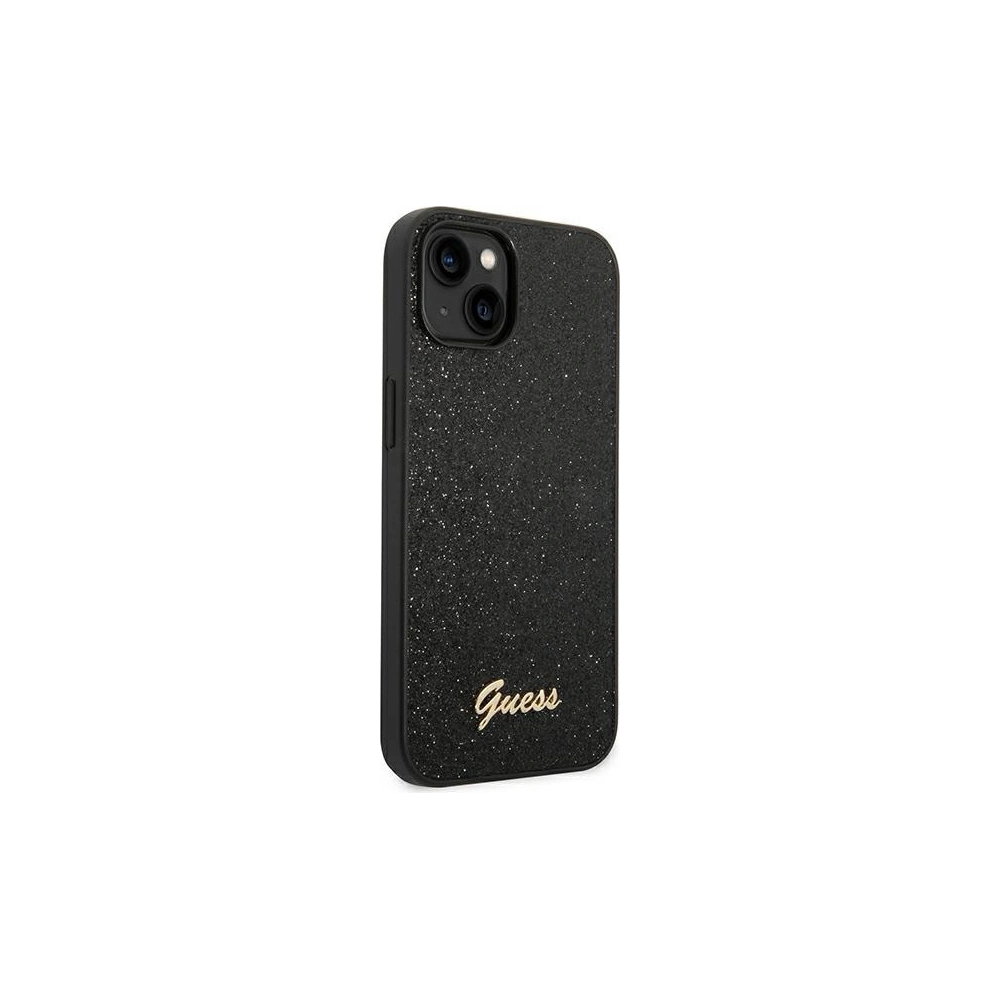 Etui Guess GUHCP14SHGGSHK Apple iPhone 14 czarny/black hard case Glitter Script