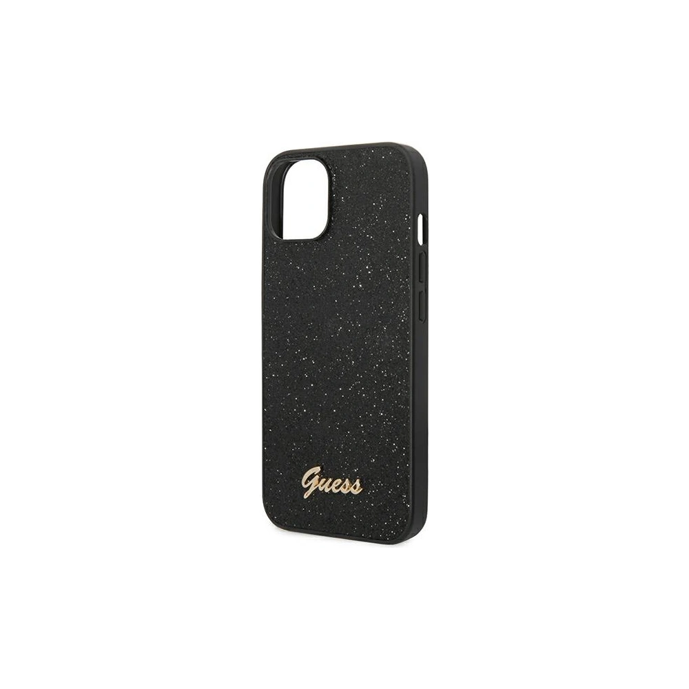 Etui Guess GUHCP14SHGGSHK Apple iPhone 14 czarny/black hard case Glitter Script