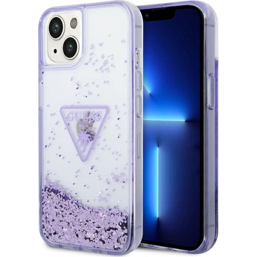 Kup Etui Guess GUHCP14SLFCTPU Apple iPhone 14 fioletowy/purple hardcase Liquid Glitter Palm Collection - GUE1934 - {ean13} - Sklep Home Screen