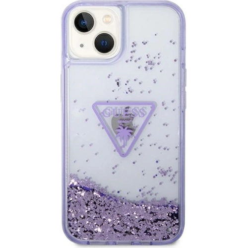 Kup Etui Guess GUHCP14SLFCTPU Apple iPhone 14 fioletowy/purple hardcase Liquid Glitter Palm Collection - GUE1934 - {ean13} - Sklep Home Screen
