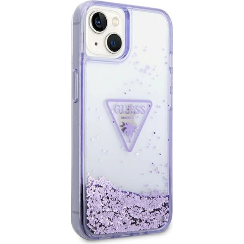 Kup Etui Guess GUHCP14SLFCTPU Apple iPhone 14 fioletowy/purple hardcase Liquid Glitter Palm Collection - GUE1934 - {ean13} - Sklep Home Screen