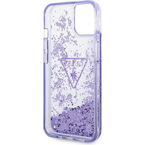 Kup Etui Guess GUHCP14SLFCTPU Apple iPhone 14 fioletowy/purple hardcase Liquid Glitter Palm Collection - GUE1934 - {ean13} - Sklep Home Screen