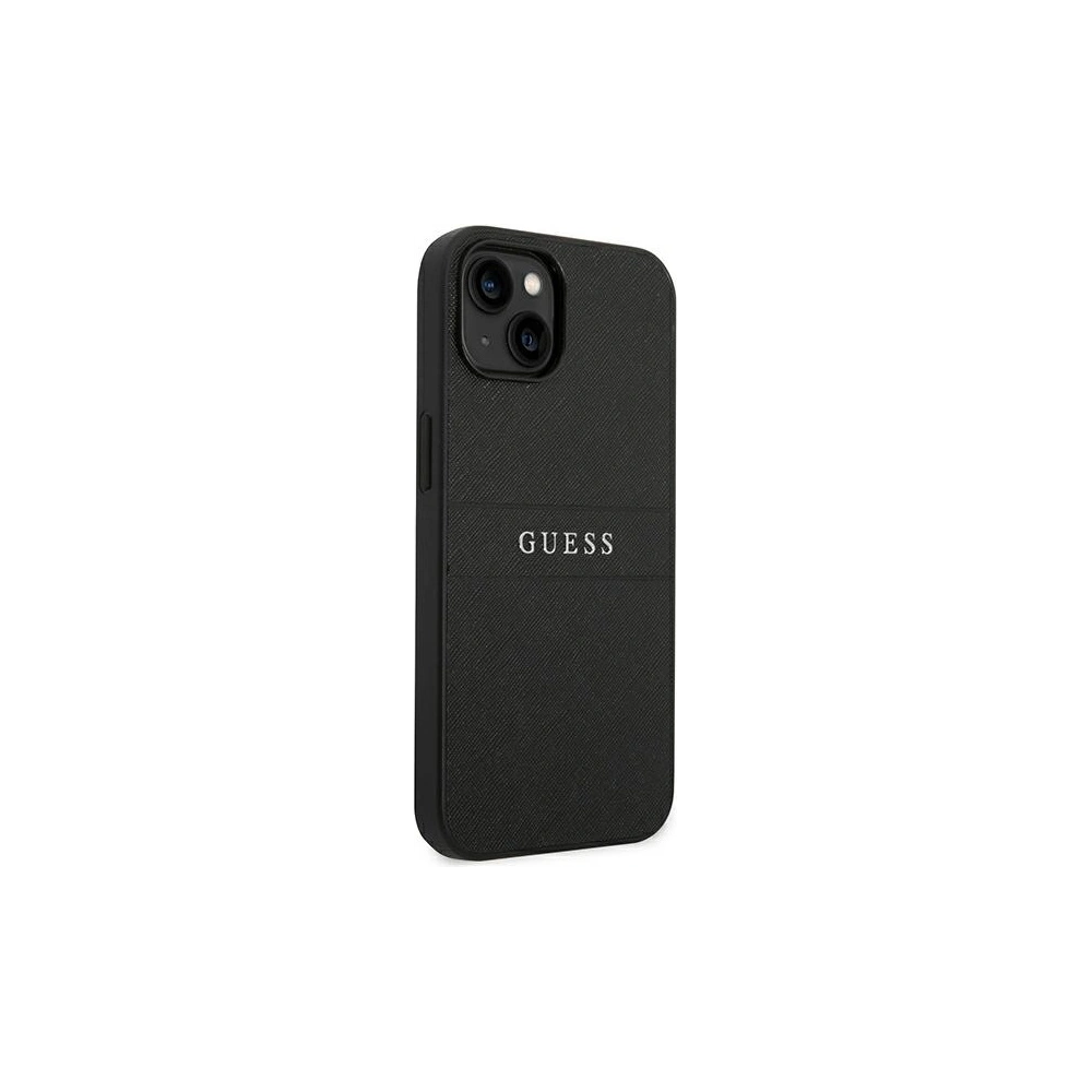 Etui Guess GUHCP14SPSASBBK Apple iPhone 14 czarny/black Saffiano Strap