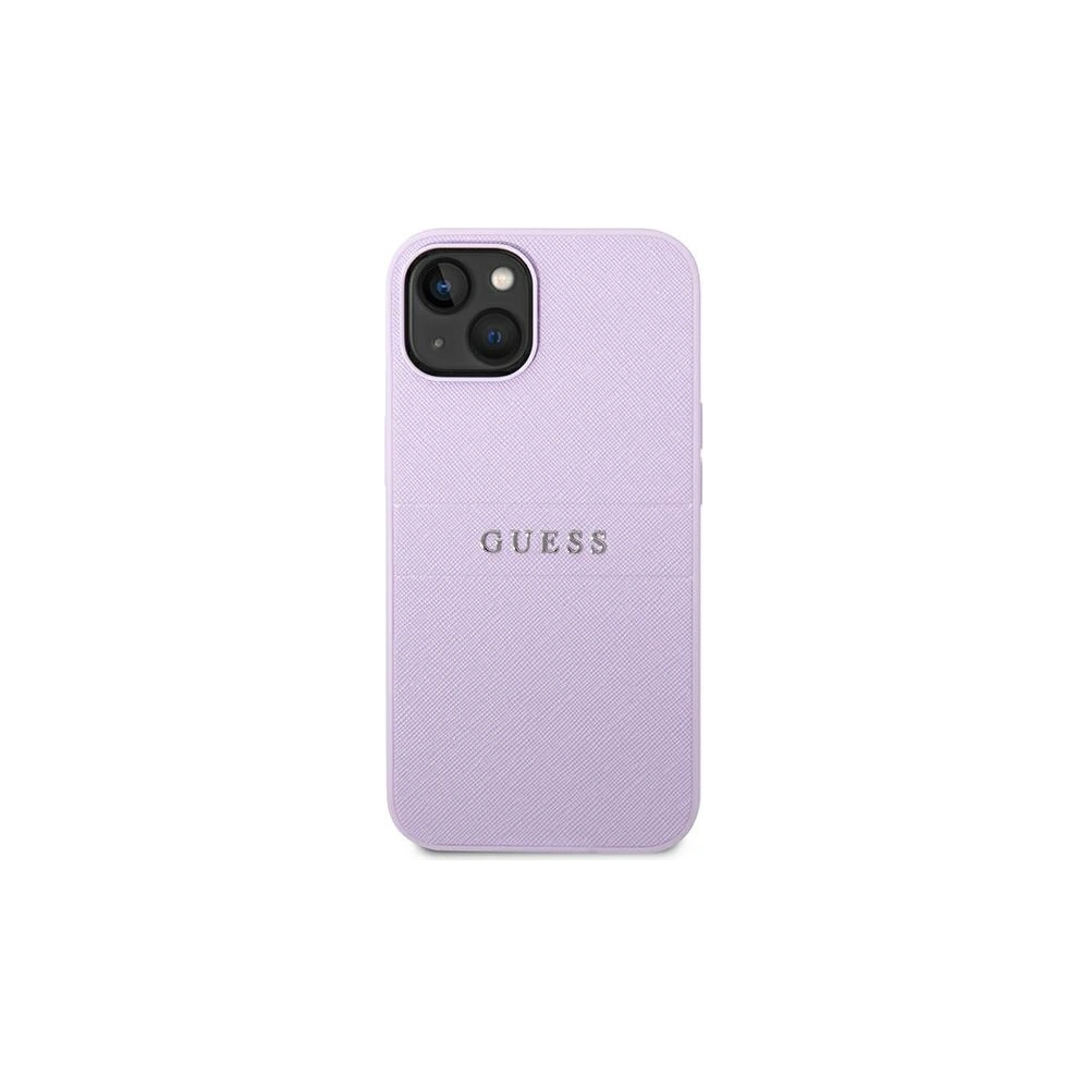 Etui Guess GUHCP14SPSASBPU Apple iPhone 14 fioletowy/purple Saffiano Strap