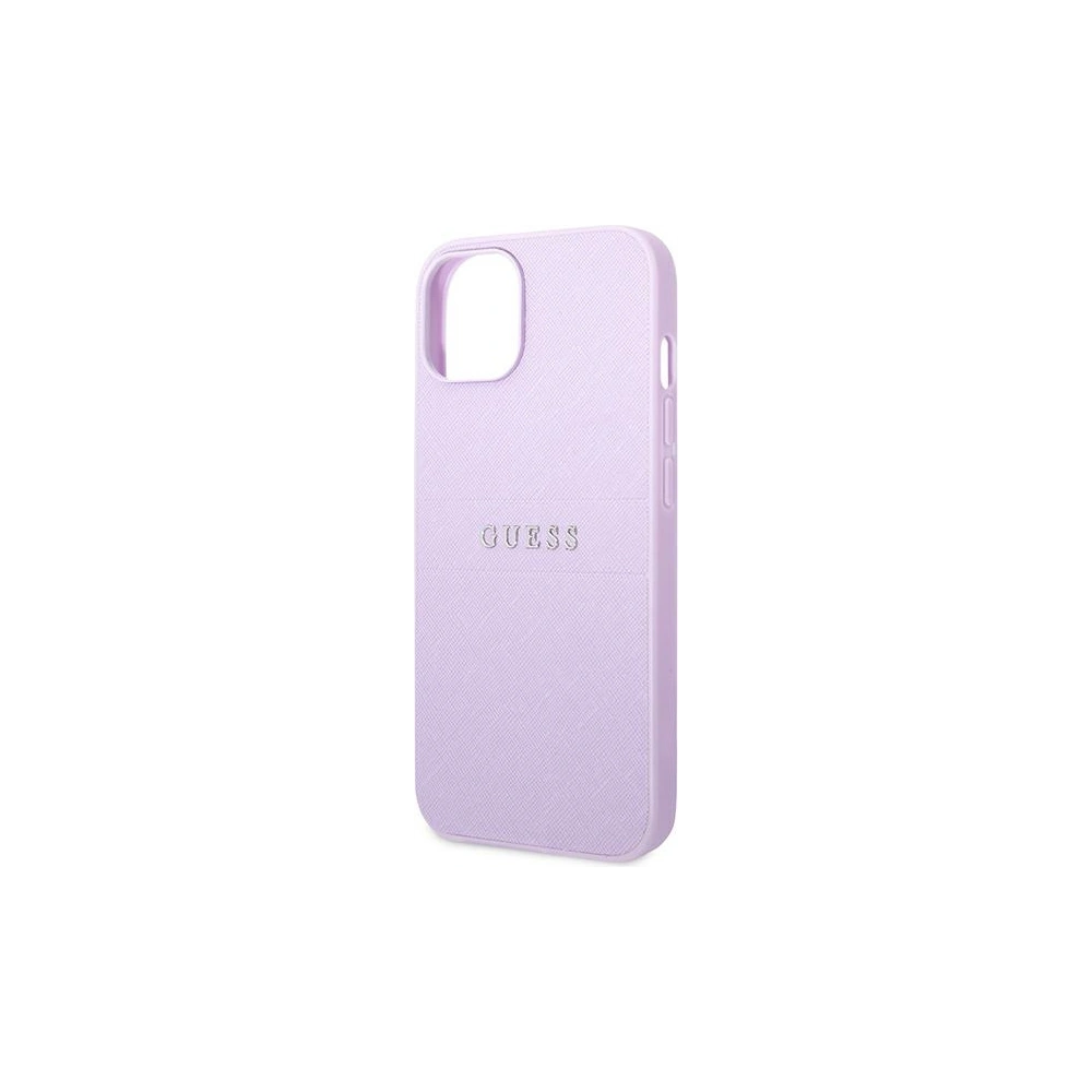 Etui Guess GUHCP14SPSASBPU Apple iPhone 14 fioletowy/purple Saffiano Strap