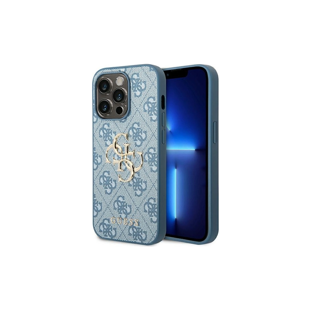 Etui Guess GUHCP14X4GMGBL Apple iPhone 14 Pro Max niebieski/blue hardcase 4G Big Metal Logo