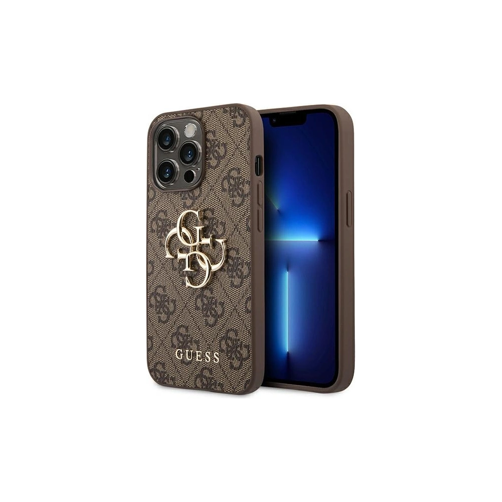 Etui Guess GUHCP14X4GMGBR Apple iPhone 14 Pro Max brązowy/brown hardcase 4G Big Metal Logo