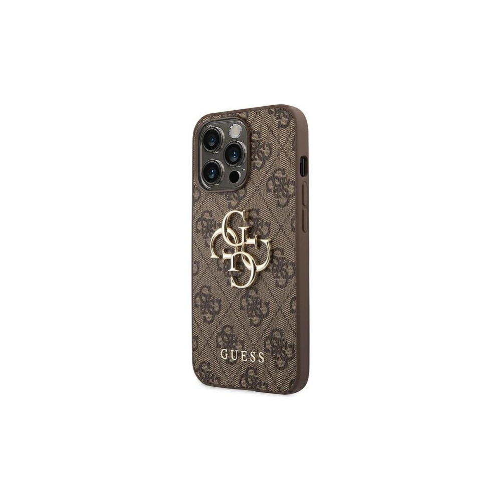 Etui Guess GUHCP14X4GMGBR Apple iPhone 14 Pro Max brązowy/brown hardcase 4G Big Metal Logo
