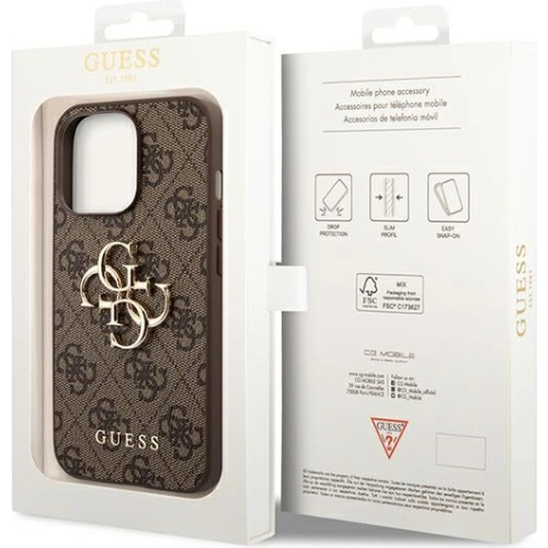 Kup Etui Guess GUHCP14X4GMGBR Apple iPhone 14 Pro Max brązowy/brown hardcase 4G Big Metal Logo - GUE1939 - {ean13} - Sklep Home Screen