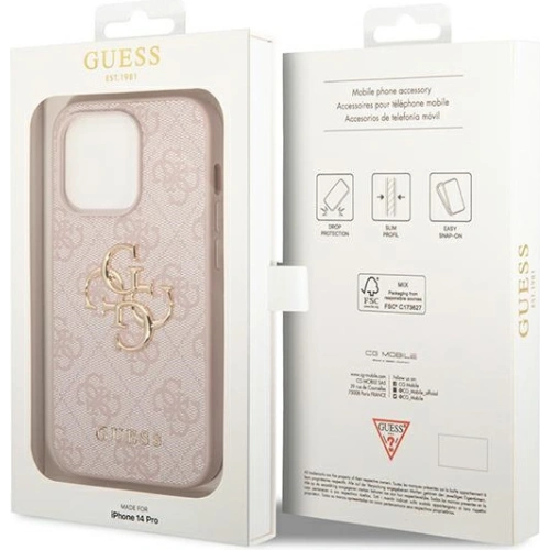 Kup Etui Guess GUHCP14X4GMGPI Apple iPhone 14 Pro Max rózsaszín/pink hardcase 4G Big Metal Logo - GUE1941 - {ean13} - Sklep Home Screen