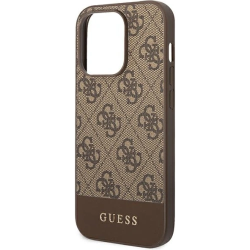 Kup Etui Guess GUHCP14XG4GLBR Apple iPhone 14 Pro Max brązowy/brown hard case 4G Stripe Collection - GUE1945 - {ean13} - Sklep Home Screen