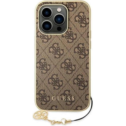 Kup Etui Guess GUHCP14XGF4GBR Apple iPhone 14 Pro Max brązowy/brown hardcase 4G Charms Collection - GUE1947 - {ean13} - Sklep Home Screen