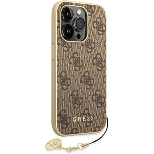 Kup Etui Guess GUHCP14XGF4GBR Apple iPhone 14 Pro Max brązowy/brown hardcase 4G Charms Collection - GUE1947 - {ean13} - Sklep Home Screen