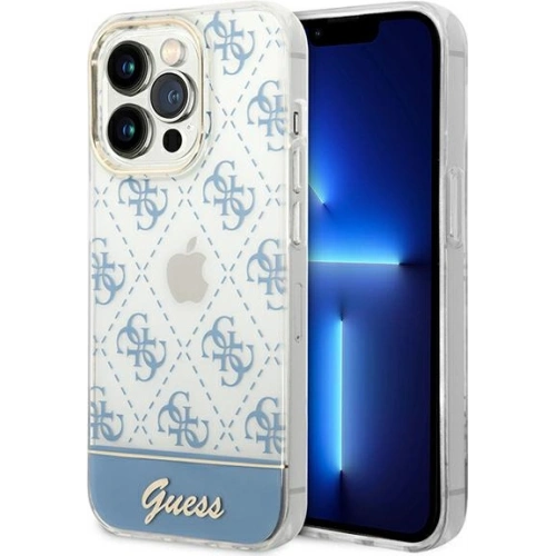 Kup Etui Guess GUHCP14XHG4MHB Apple iPhone 14 Pro Max niebieski/blue hardcase 4G Pattern Script - GUE1949 - {ean13} - Sklep Home Screen