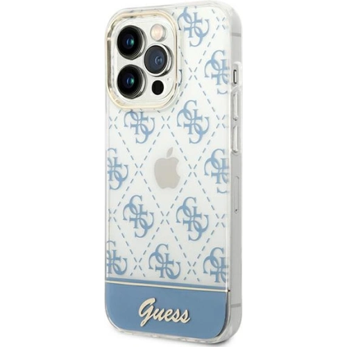 Kup Etui Guess GUHCP14XHG4MHB Apple iPhone 14 Pro Max niebieski/blue hardcase 4G Pattern Script - GUE1949 - {ean13} - Sklep Home Screen