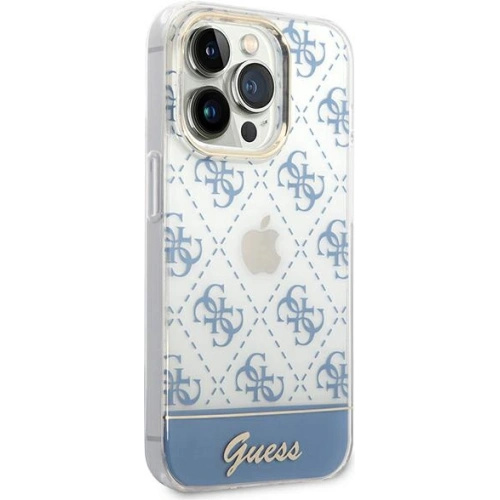 Kup Etui Guess GUHCP14XHG4MHB Apple iPhone 14 Pro Max niebieski/blue hardcase 4G Pattern Script - GUE1949 - {ean13} - Sklep Home Screen