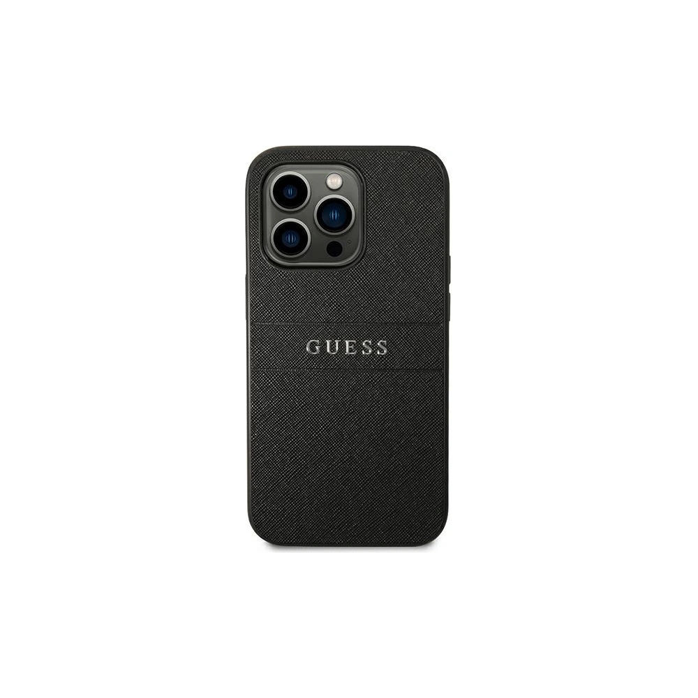 Etui Guess GUHCP14XPSASBBK Apple iPhone 14 Pro Max czarny/black Saffiano Strap