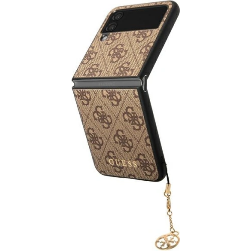 Kup Etui Guess GUHCZF4GF4GBR Samsung Galaxy Z Flip 4 brązowy/brown hard case 4G Charms Collection - GUE1957 - {ean13} - Sklep Home Screen