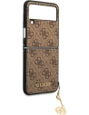 Kup Etui Guess GUHCZF4GF4GBR Samsung Galaxy Z Flip 4 brązowy/brown hard case 4G Charms Collection - GUE1957 - {ean13} - Sklep Home Screen