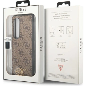 Guess GUHCZFD4GF4GBR Samsung Galaxy Z Fold 4 brown hard case 4G Charms Collection