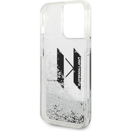 Kup Etui Karl Lagerfeld KLHCP14LLBKLCS Apple iPhone 14 Pro ezüst/silver hardcase Liquid Glitter Big KL - KLD992 - {ean13} - Sklep Home Screen