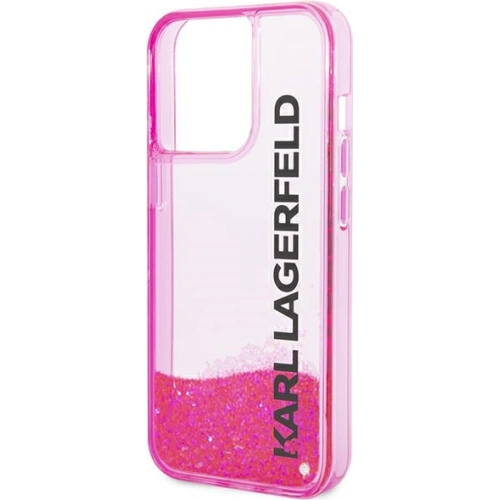 Kup Etui Karl Lagerfeld KLHCP14LLCKVF Apple iPhone 14 Pro růžový/pink hardcase Liquid Glitter Elong - KLD993 - {ean13} - Sklep Home Screen