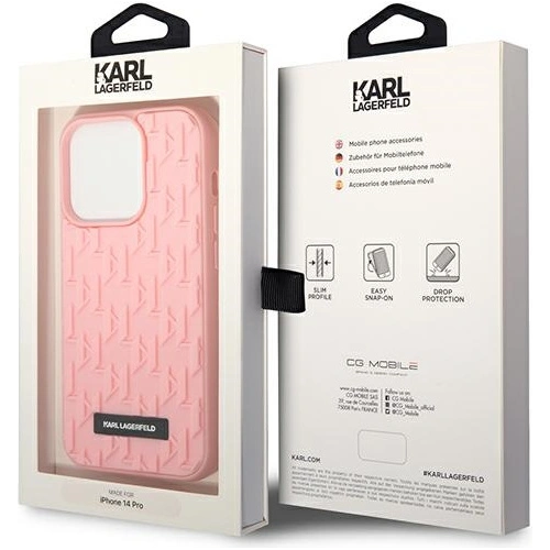 Kup Etui Karl Lagerfeld KLHCP14LRUPKLPP Apple iPhone 14 Pro hardcase roz/roz 3D Monogram - KLD995 - {ean13} - Sklep Home Screen