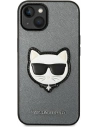 Kup Etui Karl Lagerfeld KLHCP14MSAPCHG Apple iPhone 14 Plus / 15 Plus hardcase srebrny/silver Saffiano Choupette Head Patch - KLD996 - {ean13} - Sklep Home Screen