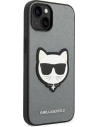 Kup Etui Karl Lagerfeld KLHCP14MSAPCHG Apple iPhone 14 Plus / 15 Plus hardcase srebrny/silver Saffiano Choupette Head Patch - KLD996 - {ean13} - Sklep Home Screen