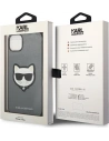 Kup Etui Karl Lagerfeld KLHCP14MSAPCHG Apple iPhone 14 Plus / 15 Plus hardcase srebrny/silver Saffiano Choupette Head Patch - KLD996 - {ean13} - Sklep Home Screen