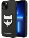 Etui Karl Lagerfeld KLHCP14MSAPCHK Apple iPhone 14 Plus / 15 Plus hardcase černý/black Saffiano Choupette Head Patch