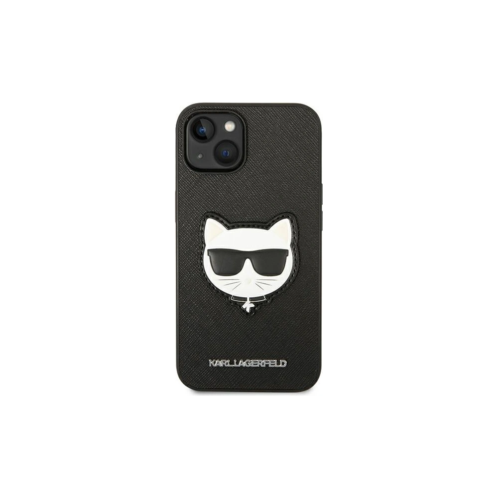 Etui Karl Lagerfeld KLHCP14MSAPCHK Apple iPhone 14 Plus / 15 Plus hardcase czarny/black Saffiano Choupette Head Patch