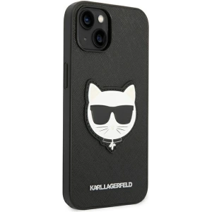 Etui Karl Lagerfeld KLHCP14MSAPCHK Apple iPhone 14 Plus / 15 Plus hardcase czarny/black Saffiano Choupette Head Patch