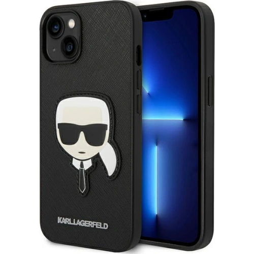 Kup Etui Karl Lagerfeld KLHCP14MSAPKHK Apple iPhone 14 Plus / 15 Plus negru/black hardcase Saffiano Patch-ul Capului lui Karl - KLD999 - {ean13} - Sklep Home Screen