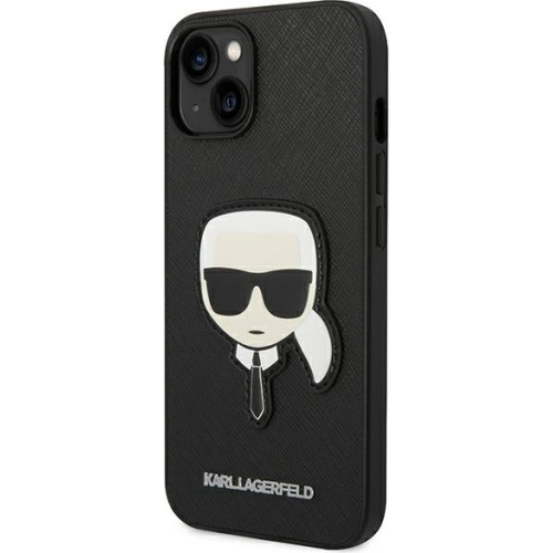 Kup Etui Karl Lagerfeld KLHCP14MSAPKHK Apple iPhone 14 Plus / 15 Plus czarny/black hardcase Saffiano Karl`s Head Patch - KLD999 - {ean13} - Sklep Home Screen