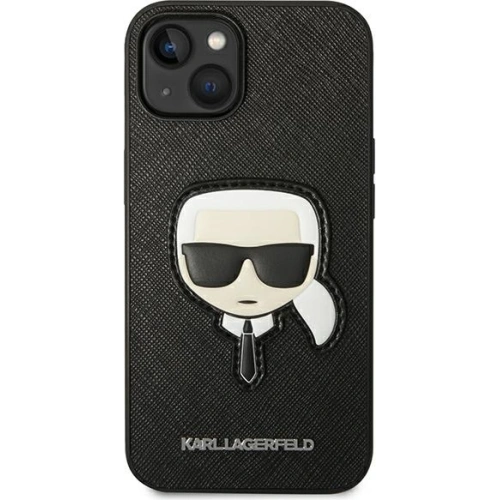 Kup Etui Karl Lagerfeld KLHCP14MSAPKHK Apple iPhone 14 Plus / 15 Plus negru/black hardcase Saffiano Patch-ul Capului lui Karl - KLD999 - {ean13} - Sklep Home Screen