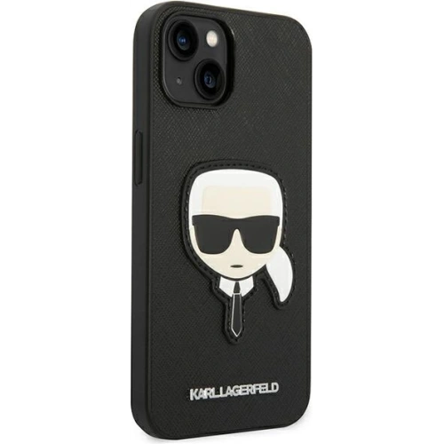 Kup Etui Karl Lagerfeld KLHCP14MSAPKHK Apple iPhone 14 Plus / 15 Plus czarny/black hardcase Saffiano Karl`s Head Patch - KLD999 - {ean13} - Sklep Home Screen