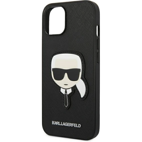 Kup Etui Karl Lagerfeld KLHCP14MSAPKHK Apple iPhone 14 Plus / 15 Plus negru/black hardcase Saffiano Patch-ul Capului lui Karl - KLD999 - {ean13} - Sklep Home Screen