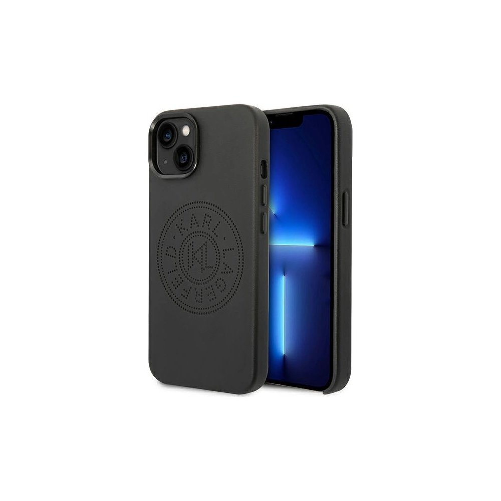 Etui Karl Lagerfeld KLHCP14SFWHK Apple iPhone 14 hardcase czarny/black Leather Perforated Logo