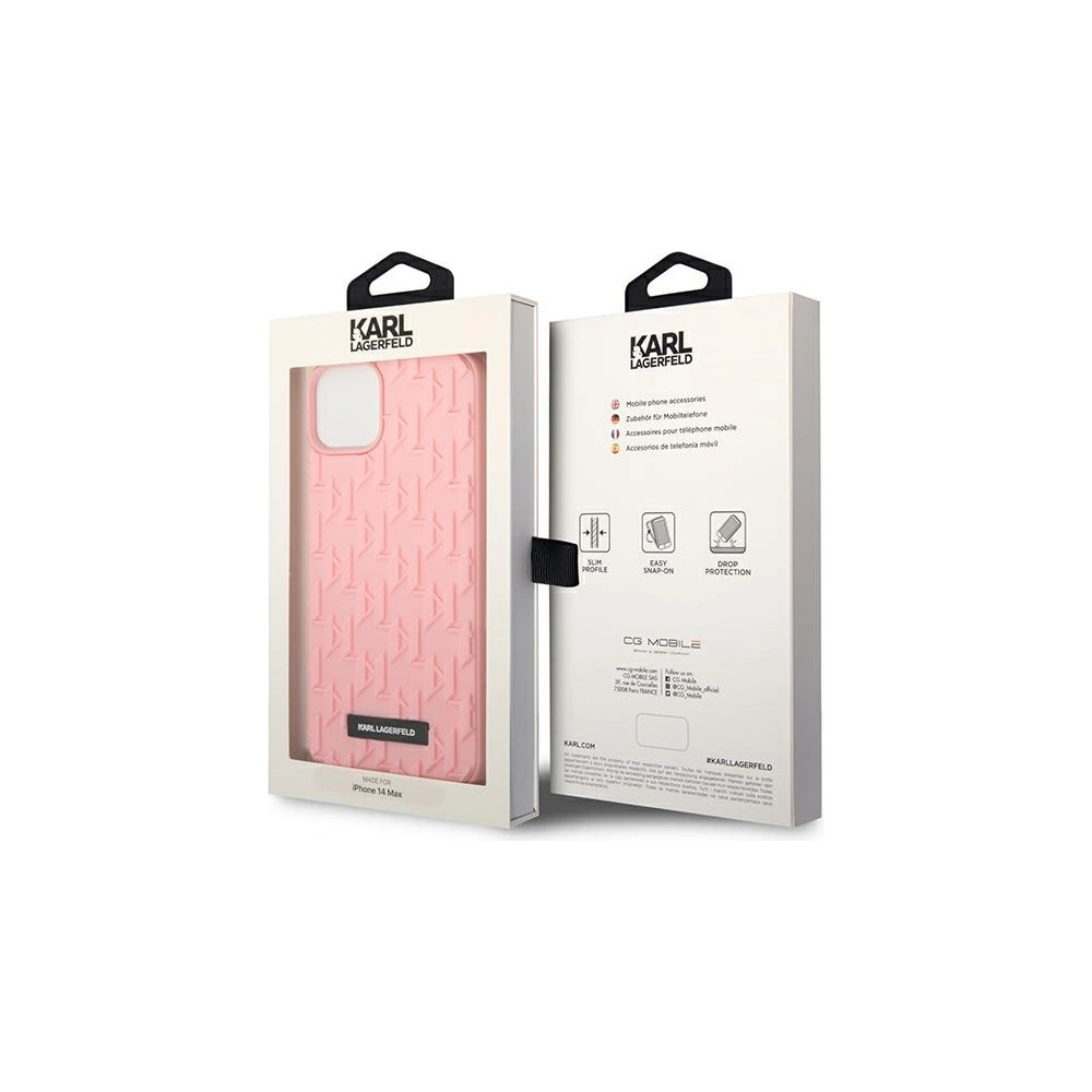 Etui Karl Lagerfeld KLHCP14SRUPKLPP Apple iPhone 14 hardcase różowy/pink 3D Monogram