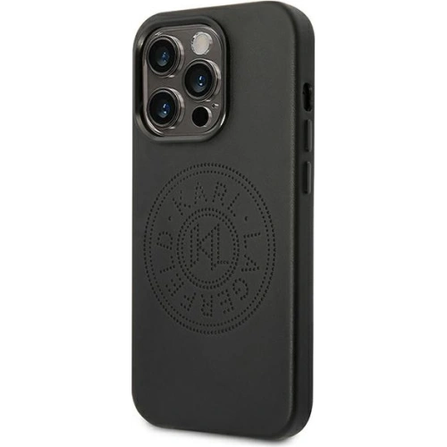 Kup Case Karl Lagerfeld KLHCP14XFWHK Apple iPhone 14 Pro Max Hardcase schwarz/schwarz Leder Perforiertes Logo - KLD1011 - {ean13} - Sklep Home Screen