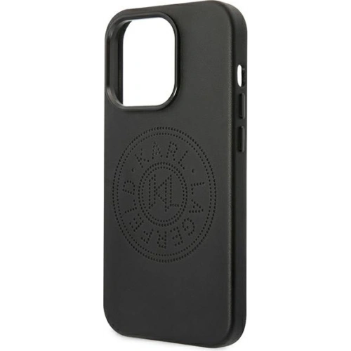 Kup Case Karl Lagerfeld KLHCP14XFWHK Apple iPhone 14 Pro Max Hardcase schwarz/schwarz Leder Perforiertes Logo - KLD1011 - {ean13} - Sklep Home Screen