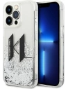 Etui Karl Lagerfeld KLHCP14XLBKLCS Apple iPhone 14 Pro Max srebrny/silver hardcase Liquid Glitter Big KL