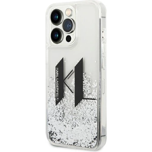 Kup Etui Karl Lagerfeld KLHCP14XLBKLCS Apple iPhone 14 Pro Max srebrny/silver hardcase Liquid Glitter Big KL - KLD1012 - {ean13} - Sklep Home Screen
