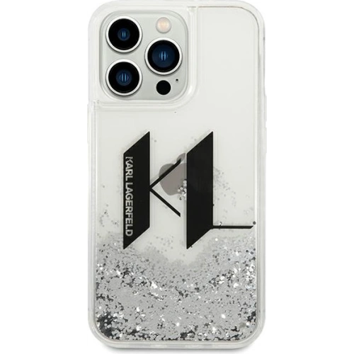 Kup Etui Karl Lagerfeld KLHCP14XLBKLCS Apple iPhone 14 Pro Max srebrny/silver hardcase Liquid Glitter Big KL - KLD1012 - {ean13} - Sklep Home Screen