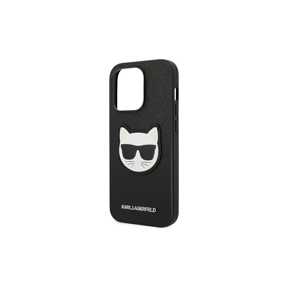 Etui Karl Lagerfeld KLHCP14XSAPCHK Apple iPhone 14 Pro Max hardcase czarny/black Saffiano Choupette Head Patch