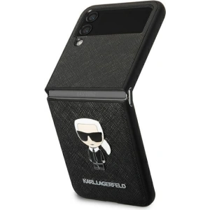 Kup Etui Karl Lagerfeld KLHCZF4IKMSBK Samsung Galaxy Z Flip 4 fekete/black book Saffiano Ikonik Metal - KLD1019 - {ean13} - Sklep Home Screen