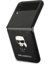 Kup Case Karl Lagerfeld KLHCZF4IKMSBK Samsung Galaxy Z Flip 4 schwarz/buch Saffiano Ikonik Metall - KLD1019 - {ean13} - Sklep Home Screen